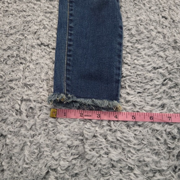 KanCan Jeans Women 3 Blue Thrashed Medium Wash Casual Skinny Stretch Normcore - Picture 9 of 10